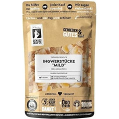 Bremer Gewürzhandel Ginger Pieces Mild, Candied, Mild Flavour, Delicious Snack, 200 g