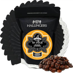 Hallingers Gourmet Coffee from Brazil, Gentle Long-Term Roasted (5000 g) - 10 x No. Four (Aroma Bag) - for Birthday, New Home, Anniversary - Give Now for Christmas 2023