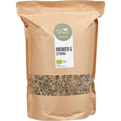teeverliebt - Organic Green Tea Sencha Ginger & Lemon I Loose Green Tea I Typical Sencha with Soothing Ginger and Fruity Lemon I From Controlled Organic Cultivation I 1 kg I 1000 g