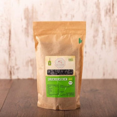 süssundclever.de® Organic Sour Cherries | Whole | Dried | Pitted | 1 kg Capacity and in Ecologically Sustainable Organic Packaging.