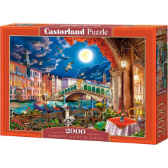 Puzzle 2000 elementi romantiska nakts Venēcijā