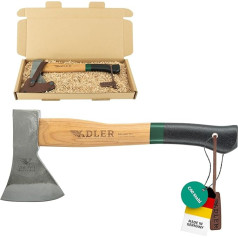 ADLER Rheinland Axe 600 g Wooden Handle 36 cm Green / Black