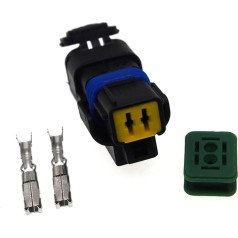 UHNYTRV 2-poliger FO-Blinker-Stecker, FO-Lampenfassung, FCI-Auto-Sensor-Stecker(100 Sets)