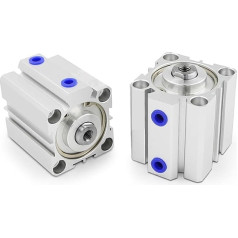 Kompaktzylinder SDA12/16 Takt, 10–150 mm, doppeltwirkend, pneumatischer Kolbenzylinder, 1 Stück (Storke 5 mm, Bohrung 16 mm)