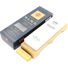 King Gold Stone G-1 Japanese Sharpening Stone #8000 Grit #8000 with Non-Slip Base for Stability, Ultra Thin Grit, Razor and Mirror Polished, Nagura Stone Included