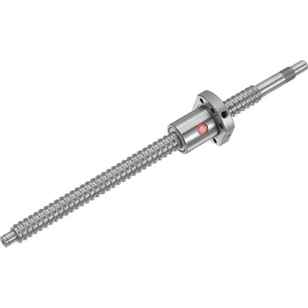 sourcing map Linear Motion Ball Screw SFU1605 (Diameter 16 mm, Pitch 5 mm, Length 300 mm) Anti-Backlash Ball Screw Set with Metal Ball Screw Nut for CNC Machine Parts