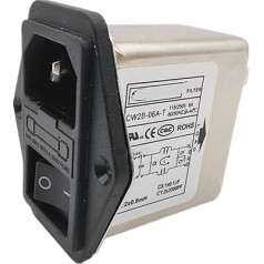 CW2B-06A/10A-T Single Phase Socket Filter Switch Fuse (CW2B -06A- T 6A)