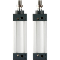 Pneumatic Air Cylinder, Air Pneumatic. SU80 / 100/125 Type Stroke 25-1000mm Tie Rod Built-in without Magnetic Pneumatic Cylinder for Automatic Equipment (Color : Stroke 600mm, Size : SU80 (BO