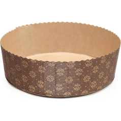 Ecopack Pack of 30 Panettone Baking Moulds with Outer Shaft 750 g Oven Safe up to 220 °C