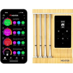 MEATER Pro XL [New] - The Ultimate Smart WiFi Meat Thermometer with Four Advanced Probes - Multi-Sensor Sensors | BBQ, Oven, Grill, Smoker, Hot Air Fryer, Deep Fryer