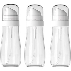 Aurdox Spray Bottles Water Mist Clear Spray Bottle Aerosol Fine Mist Curly Empty for Plants Pets Cleaning 3pcs/100ml