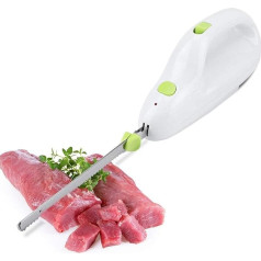 Brrnoo Electric Bread Knife, Electric Knife for Meat Kitchen, Kitchen Knife, Electric Meat Knife, Frozen Food, for Cutting Meat, Bread, Cheese, Vegetables and Fruits