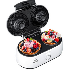 ADLER EUROPE AD3062 Waffle Rack, Waffle Moil, 1400W Power, for Crispy Bowls, Non-Stick Coating
