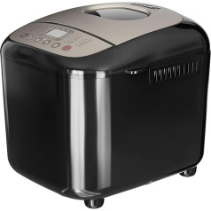 Black+Decker BXBM600E Bread Maker 600W Bread Maker 500g, 750g and 1kg 17 Programmes for Bread, Yogurt, Cakes and Jams, Programmable for 15 Hours, Removable Baking Mould