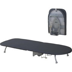 Small Folding Table Ironing Board, Compact Mini Ironing Board, Folding Ironing Board, Mini Ironing Board with Ironing Stand, Mini Ironing Board Table with Black Ironing Board Cover, 89 cm x 33 cm