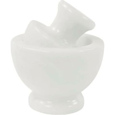 Marblous Krafts Marble Mortar and Pestle Set, 4.5 Inch White Herb and Spice Grinder for Kitchen Accessories, Spice Grinder, Manual, Pestle and Mortar Bowl