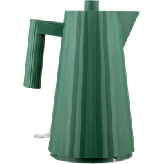 Alessi Plissé MDL06 GR - Design Electric Kettle, Thermoplastic Resin, European Plug 2400 W, 170 cl, Green