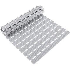 Non-Slip Bath Mat, 68 x 40 cm Bath Mat, Machine Washable Shower Floor Mat, PVC Shower Mat, with Suction Cups and Drain Holes, for Shower, Bathtub and Pool Area, Light Grey