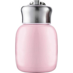 TANGT Thermos Flask, 200ml, Mini Vacuum Flasks, Vacuum Insulated Water Bottle, Leak Proof Hot and Cold Water Bottle for Girls, Boys, Adults (Peach Pink)