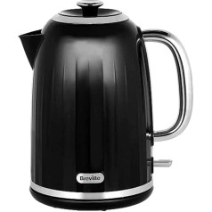 Breville Impressions Electric Kettle 1.7 Litre 3 KW Fast Boil Black [VKJ755]