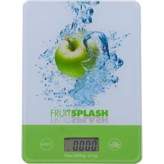 vom Pullach Hof Digital Kitchen Scales Electronic Design Scales Digital Scales with Tare Function Units Button for g, kg, lb, oz, Design Selectable up to 5 kg Hanger as Wall Decoration Glass Picture