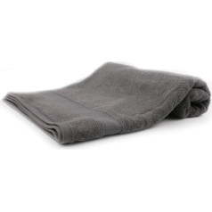 Taka Fabrics 1-Piece Set, High-Quality Wave Collection, 100% Cotton, Hand Towels, Bath, Hands, Face and Guest Towel Sets (70 x 140 cm Single, Dark Grey)