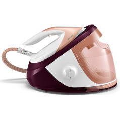 Philips PerfectCare Expert Plus steam ironing station 7.5 bar steam boost up to 480 g pressing effect up to 520 g + technology for quiet ironing Doré, violet