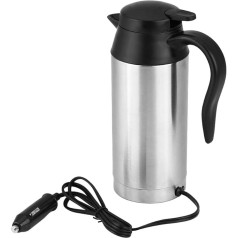 750 ml 12 V Car Stainless Steel Cigarette Lighter Heating Kettle Mug Electric Travel Thermos Flask for Travel