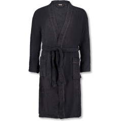 ADAMO JOEY Series Men's Bathrobe in Large Sizes, Black, Size XXL to 12XL