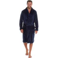 Mens Womens Unisex Luxury Dressing Gown Long Sleeve Plush Hooded Lounge Bath Robe Warm Snuggle Soft Fleece
