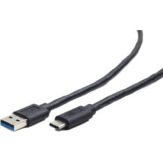 Usb 3.0 c tipa kabelis am/cm/0.5m/ melns