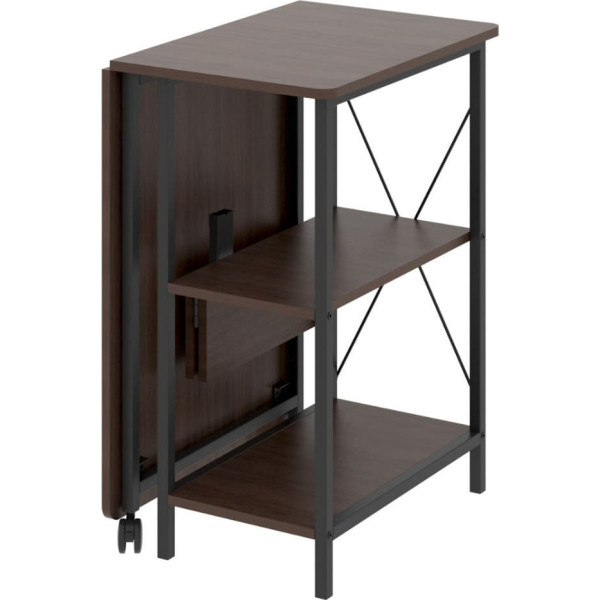 Lofta saliekamais rakstāmgalds, izmēri: 107x45x75cm, maksimālais svars - 150 kg, ar virsmu, tumša riekstkoka krāsa, MC-411 B