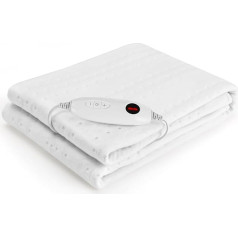 Heated Underbed with 8 Hour Automatic Shut-Off, 150 x 80 cm, 6 Temperature Levels, Removable Controller, Machine Washable Heat Bed Underlay, Mattress Heating Suitable for Single Beds, Warm Rest