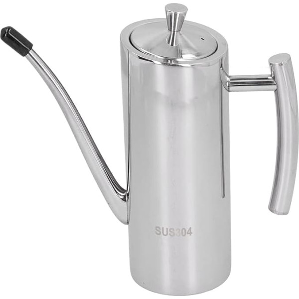 Stainless Steel Oil Dispenser Bottle, Olive Oil Pourer Stopper Pot Soy Sauce Vinegar Cruet Drizzler Oil Container Kitchen Cooking Oil Container Oil Jug with Stopper Oil Bottle for Cooking Kitchen