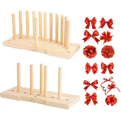 Yorimi Bow Maker Wooden Wreath Bow Maker Tool Durable Portable Bow Tie Machine
