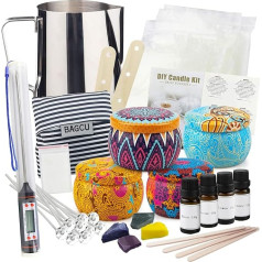 YINUO LIGHT Candle Making Sets & Accessories, Kit, DIY Candle Making, Scented Candle Gift Set, Includes Soy Wax, Tin, Wicks, Wick Holder, Dyes, Capacity Jug, Mixing Spoon