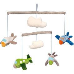 SIGIKID 42535 Mobile Planes Hangons Girls and Boys Baby Toy Recommended from Birth Multi-Coloured