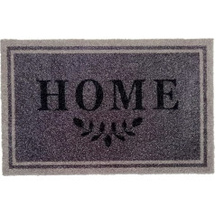 oKu-Tex Door Mat Dirt Trapper Mat Printed Indoor Non-Slip Washable Stylish Home Grey 50x80cm