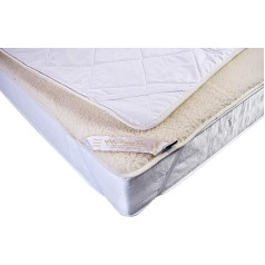 Merino Wool Exclusive Mattress Topper, Kingsize Underbedding, 160 x 200 cm