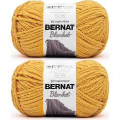 Bernat Blanket Super Bulky Acrylic Yarn - 2 Pack 300g #6 Chunky Chenille Heavy Yarn for Knitting and Crochet, Amigurumi, Thick Blankets (Sun-soaked, 220 Yards 2-Pack)