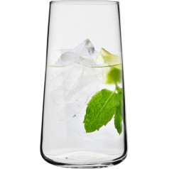 Krosno Glasses for Water, Drinks and Juices | Elegant Design | Lead-Free | Capacity | Infinity Collection | Ideal for Home, Restaurants, Parties | Dishwasher Safe (Pack of 4 - 600 ml)
