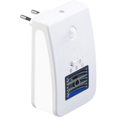 Newgen Medicals Ozone Generator: 2-in-1 Ionizer Air Purifier & Night Light, Pir & Light Sensor, up to 20 m² (Motion Sensor Socket)