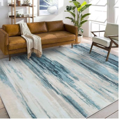 Cinknots Rug Modern Abstract Rugs Imitation Cashmere Rug European Style Non-Slip Rugs Decorative Rugs for Living Room (Grey10, 200x250cm)