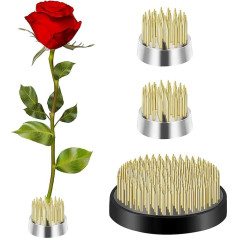 Cinvo Pack of 3 Flower Arrangements Flower Holder Flower Needle Frogs Kenzans Needle Holder for Flower Arrangements Flowers Solid Tools Bouquet Decoration Simple Flower Arrangement (5 cm, 2.3 cm)