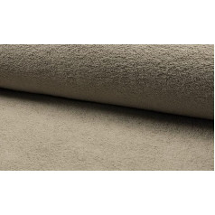 Double Sided Cotton TERRY TOWELLING Fabric Material - TAUPE