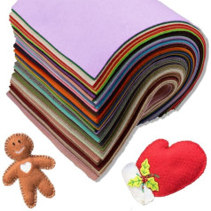 Felt Sheets 60 Colours Felt 21 x 30 cm Colourful Panels DIY Fabric High Quality Made in Italy for Crafts