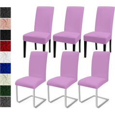 Chair Covers, Set of 6 Chair Covers, Modern Stretch Chair Covers, Universal Cover, Removable Chair Cover, Washable Cover, Dining Room Decoration, Fitted Cover, for Hotel and Wedding Parties (Set of 6,