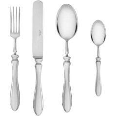 Gerlach Retro Cutlery Set for 12 People in Wooden Box Dishwasher Safe Cutlery Stainless Steel Elegant Cutlery Knife Fork Spoon Teaspoon Cake Fork Cake Spatula Cutlery Rustproof 68 Pieces