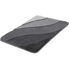 Kleine Wolke Bath Mat, Polyacrylic, Anthracite, 60 x 90 cm