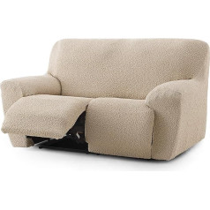 Eysa 3D Sofa Throws, Lycra, Beige, 2 Posts